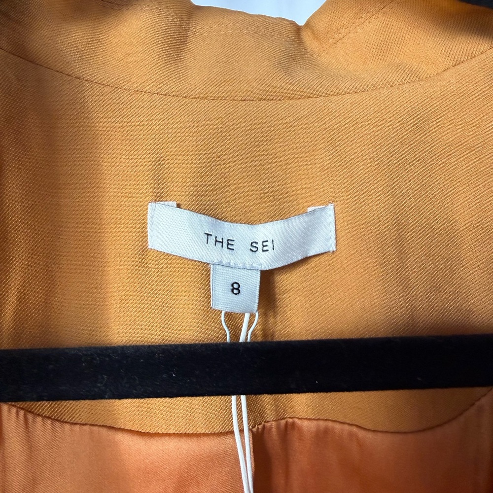 NWT the Sei Oversized One Button Blazer in Mustard Size 8 - Picture 5 of 9
